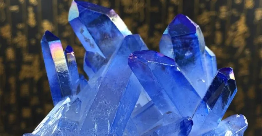 Siberian Blue Quartz crystal