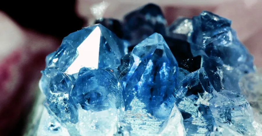 Blue Quartz crystal