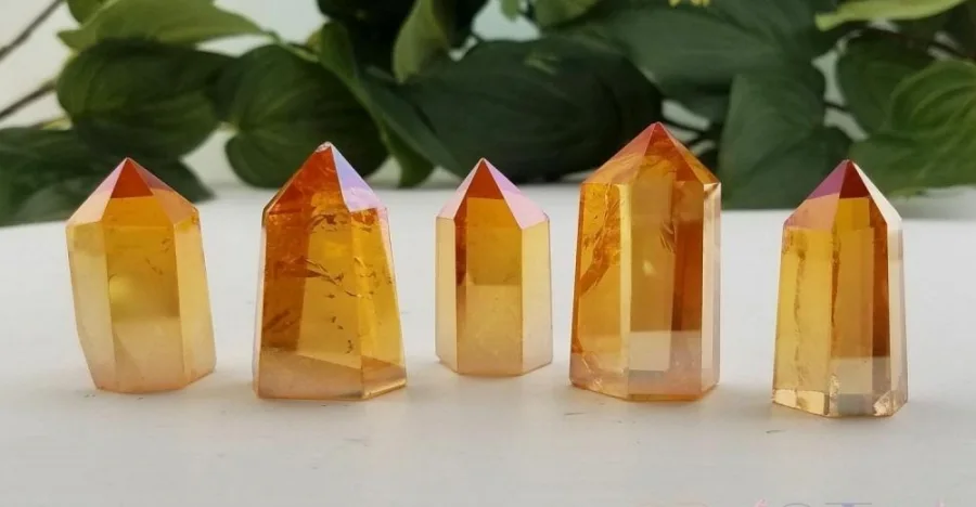 Tangerine Quartz crystal