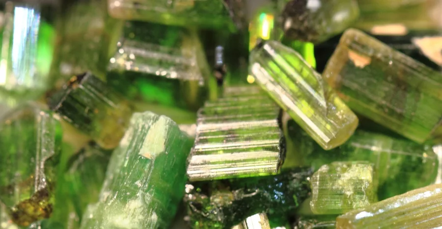 Verdelite crystal