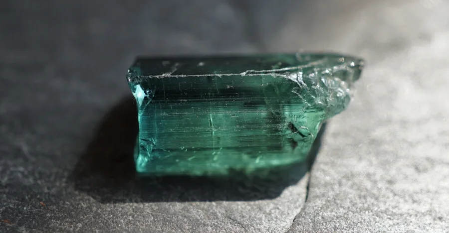 Indicolite crystal