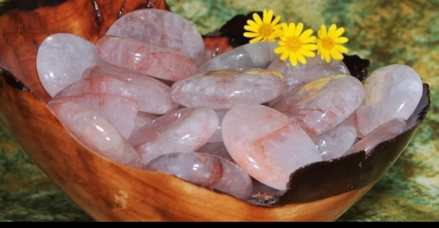 Strawberry Quartz crystal