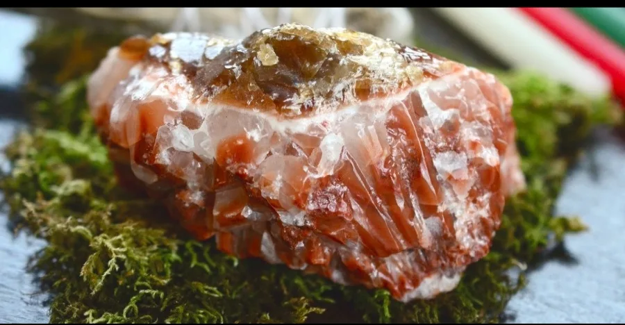Red Calcite crystal