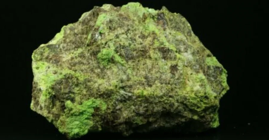 Gaspeite crystal