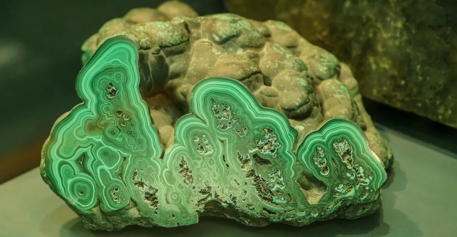 Malachite crystal
