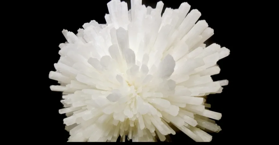 Scolecite crystal